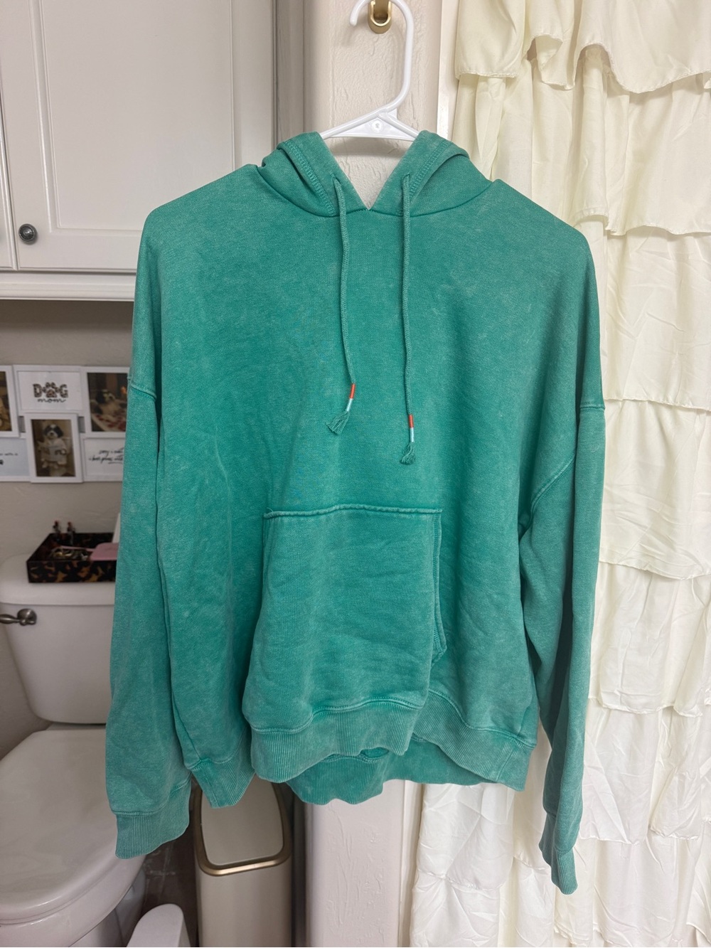 No Boundaries Teal Green Crewneck Hoodie Sweater